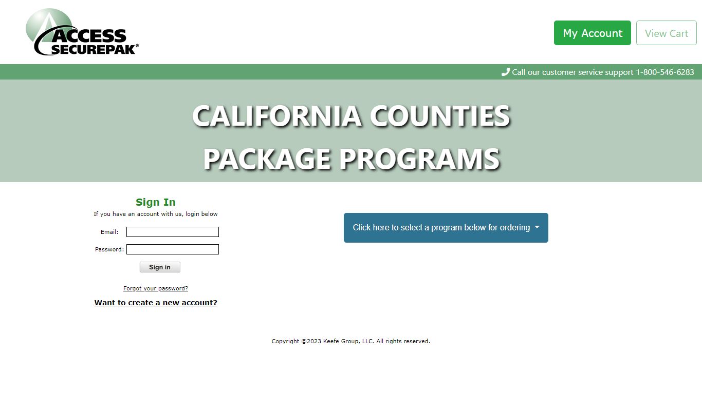 Access Securepak - MAIN - CA County